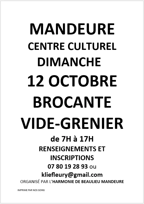 Brocante/vide grenier