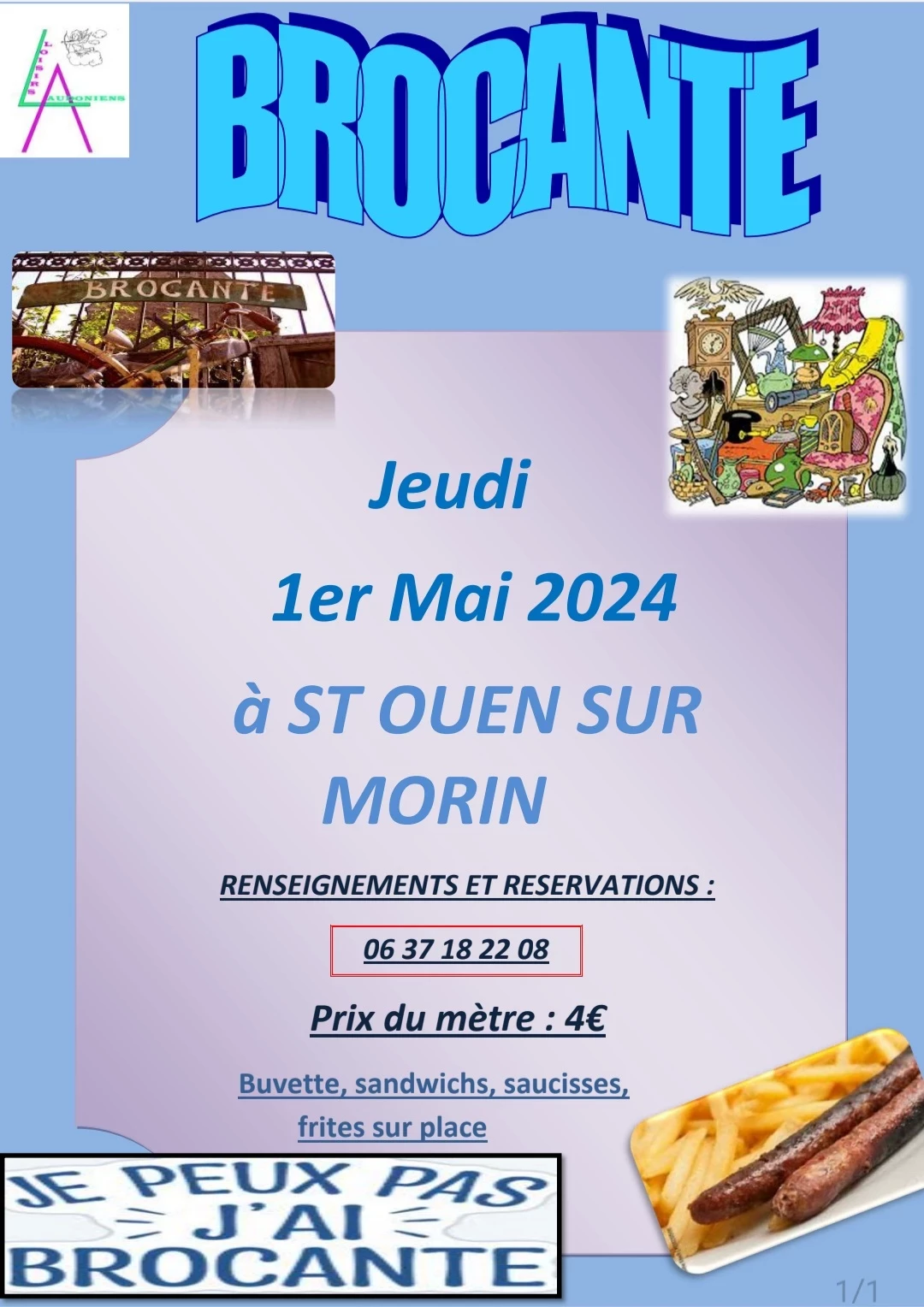 Brocante de loisirs audoniens