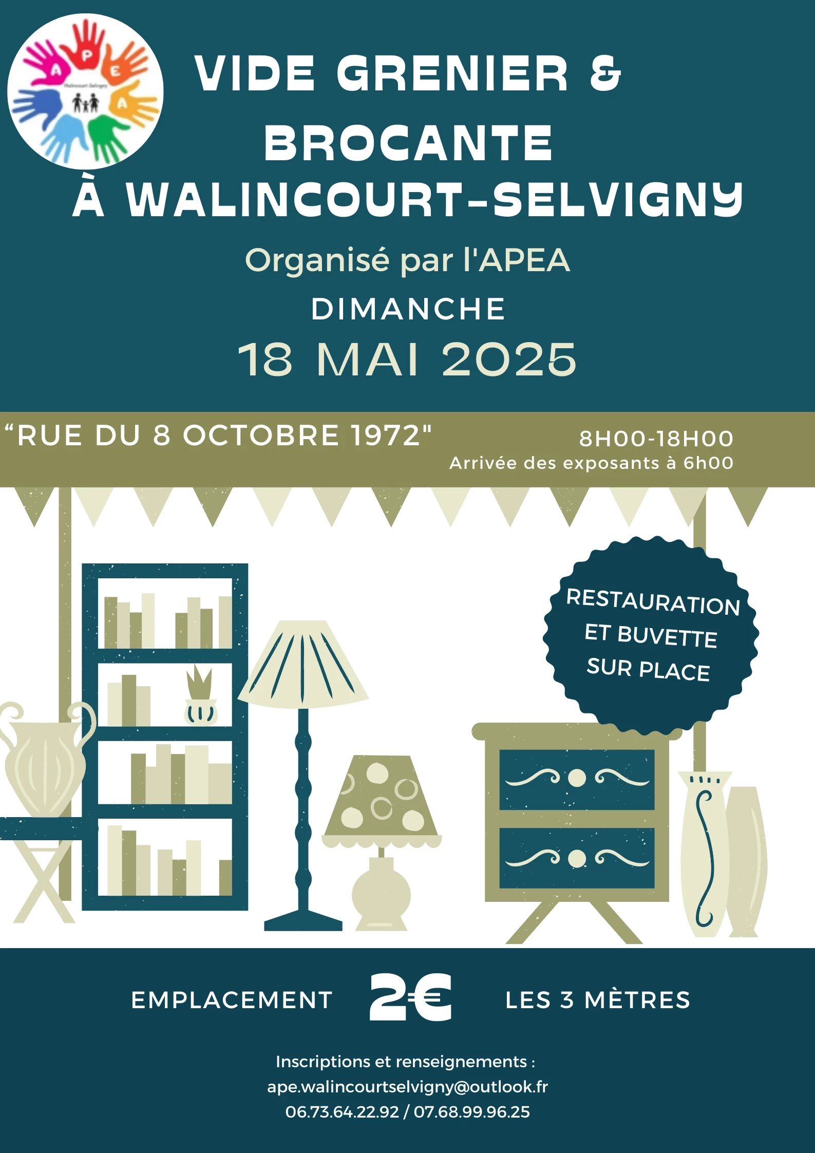 Brocante vide-grenier apea