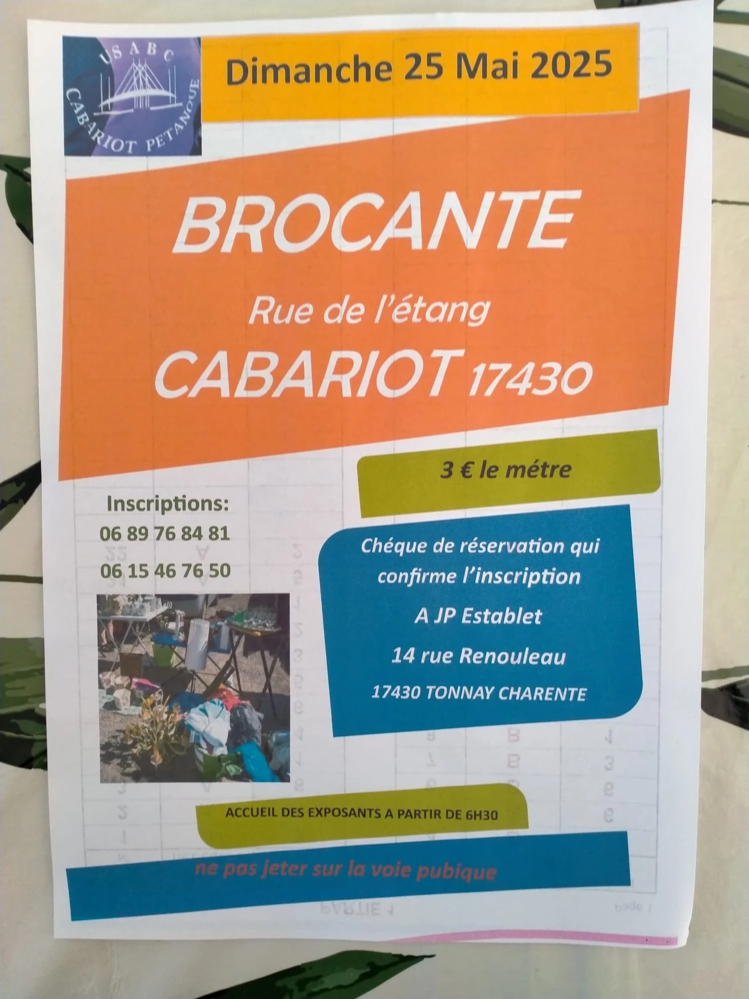 Brocante de l' us abcabariot pétanque