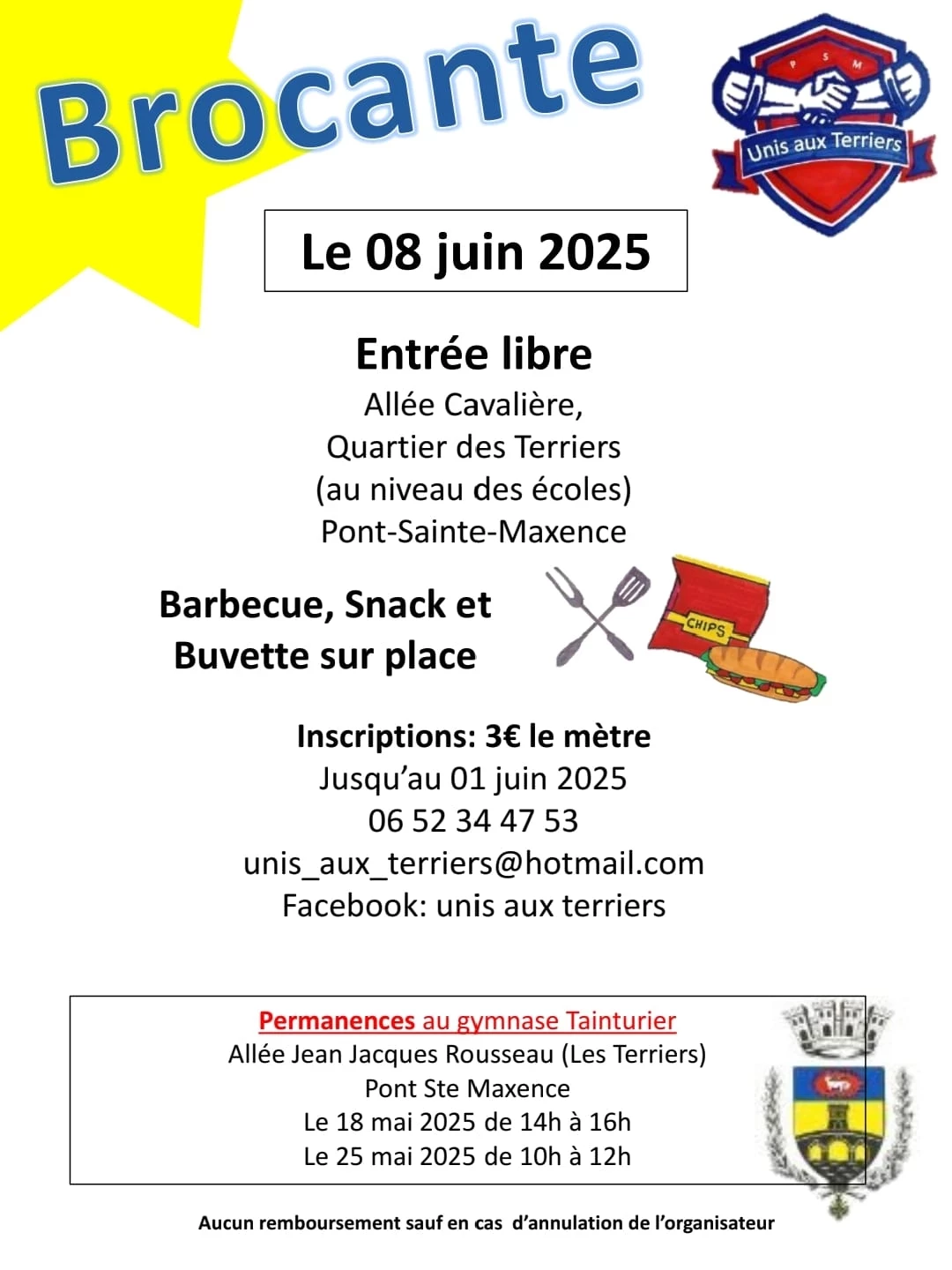 Brocante unis aux terriers