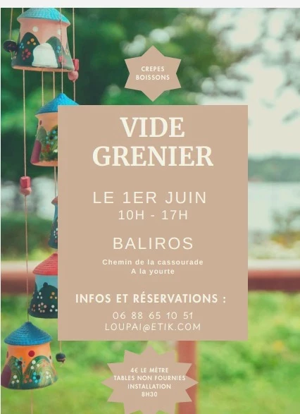 Vide grenier, vide école
