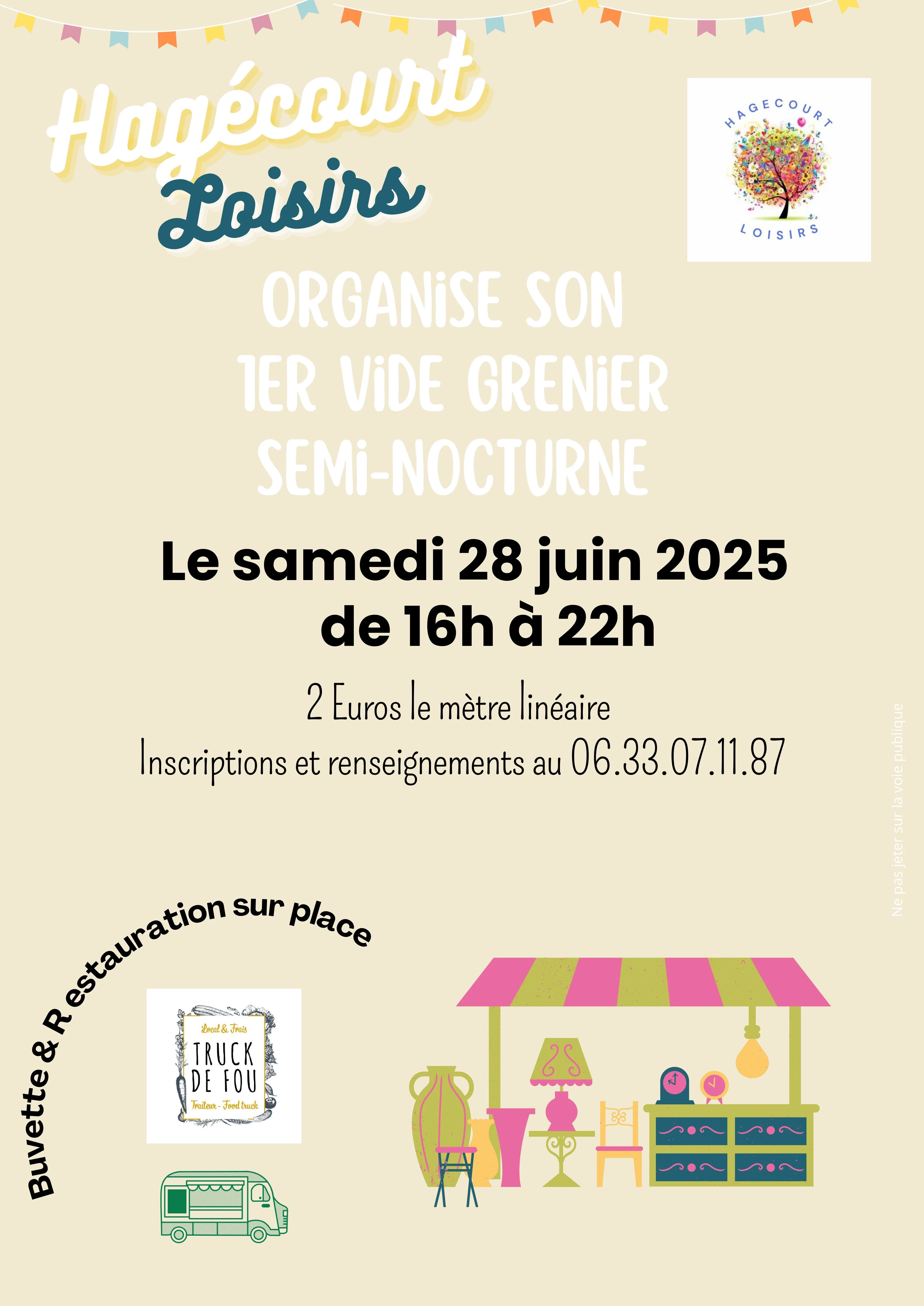 Vide grenier semi nocturne 16-22h00