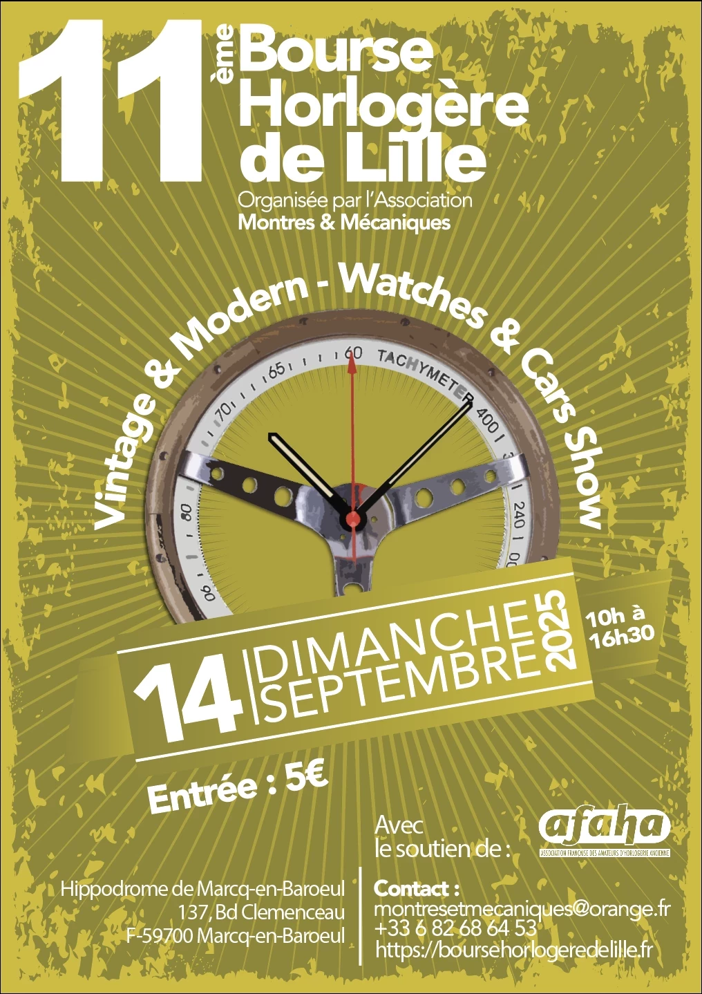 Bourse horlogère internationale de montres et goussets anciens et modernes.