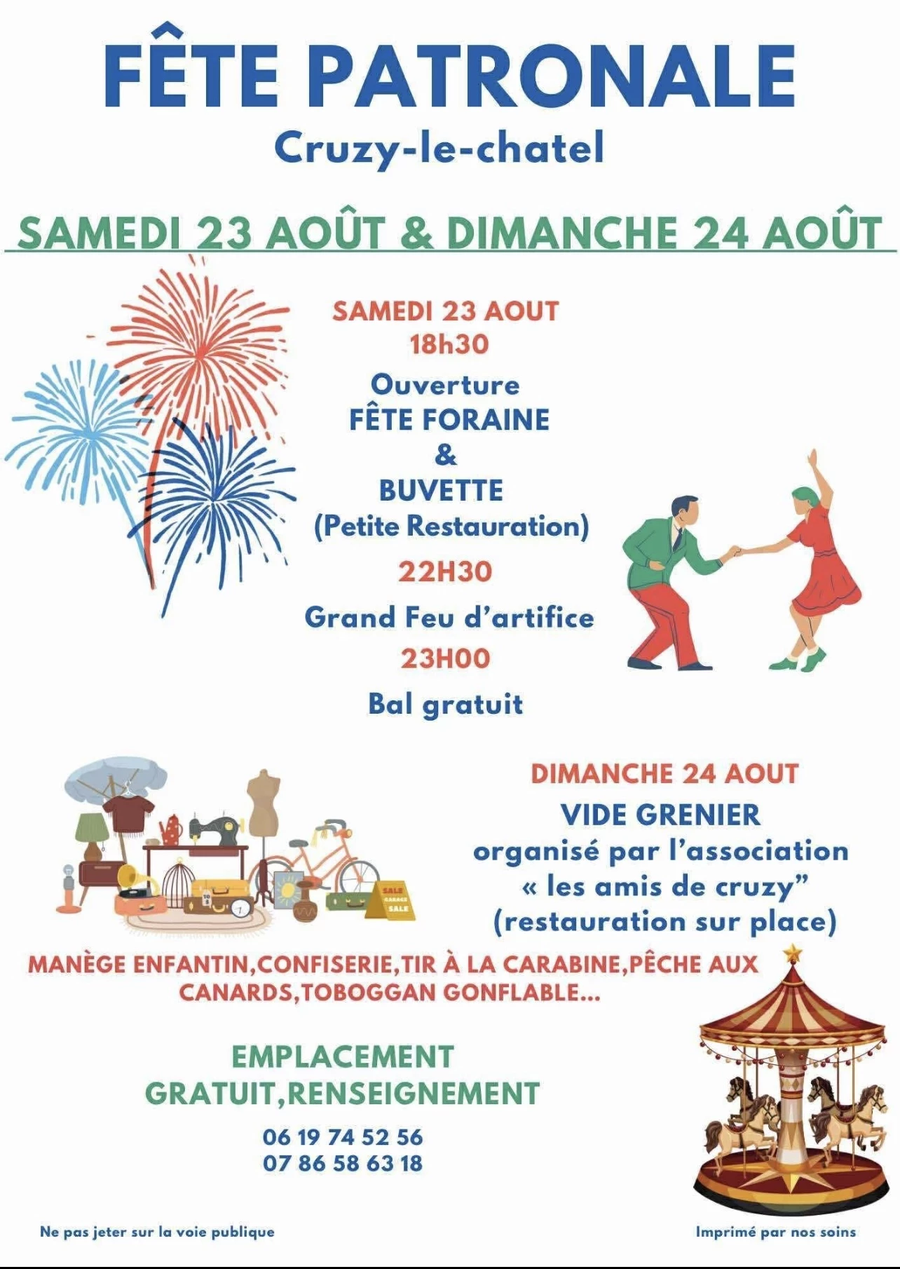 Grand vide grenier cruzy le chatel