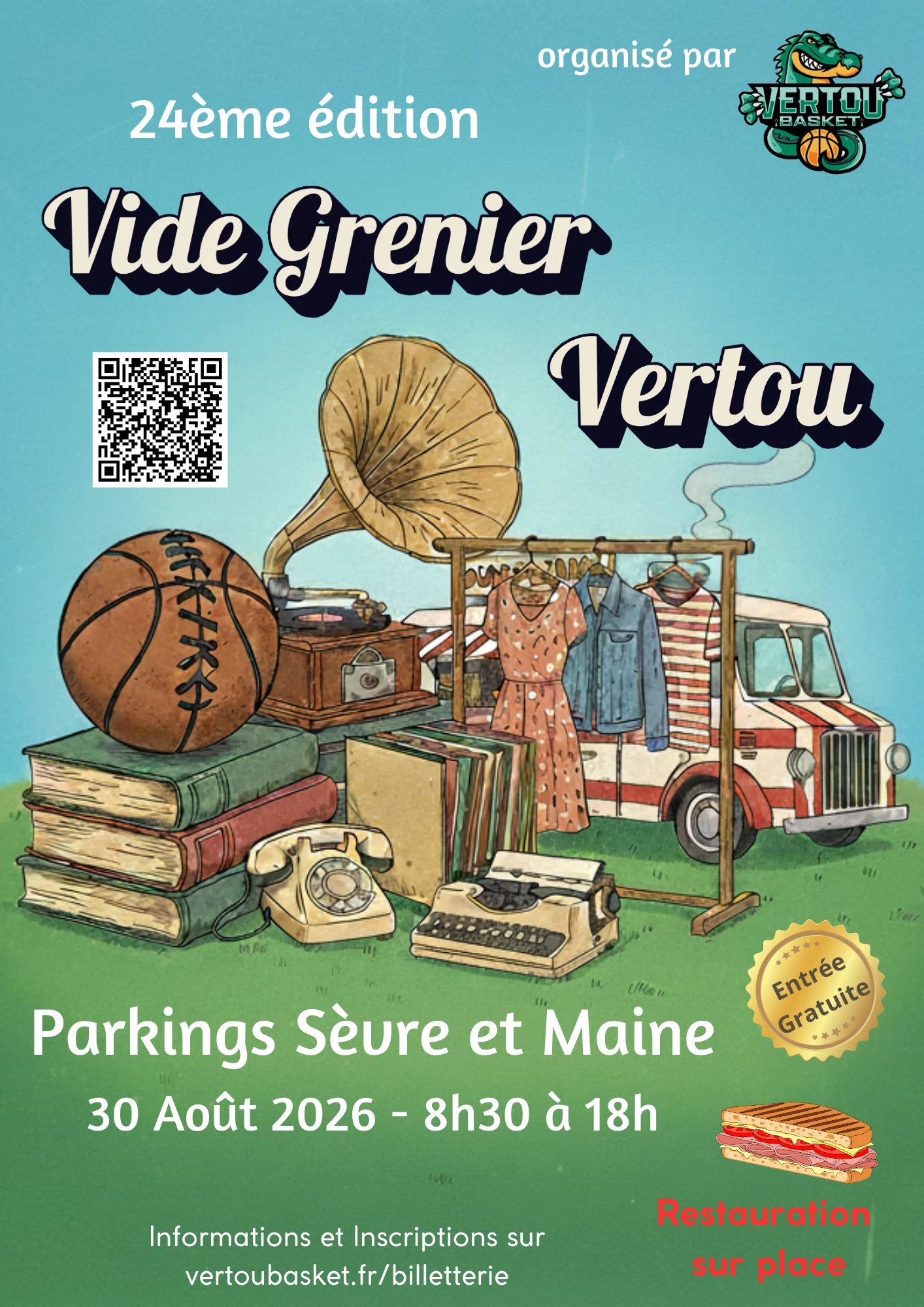 Le grand vide grenier de vertou basket