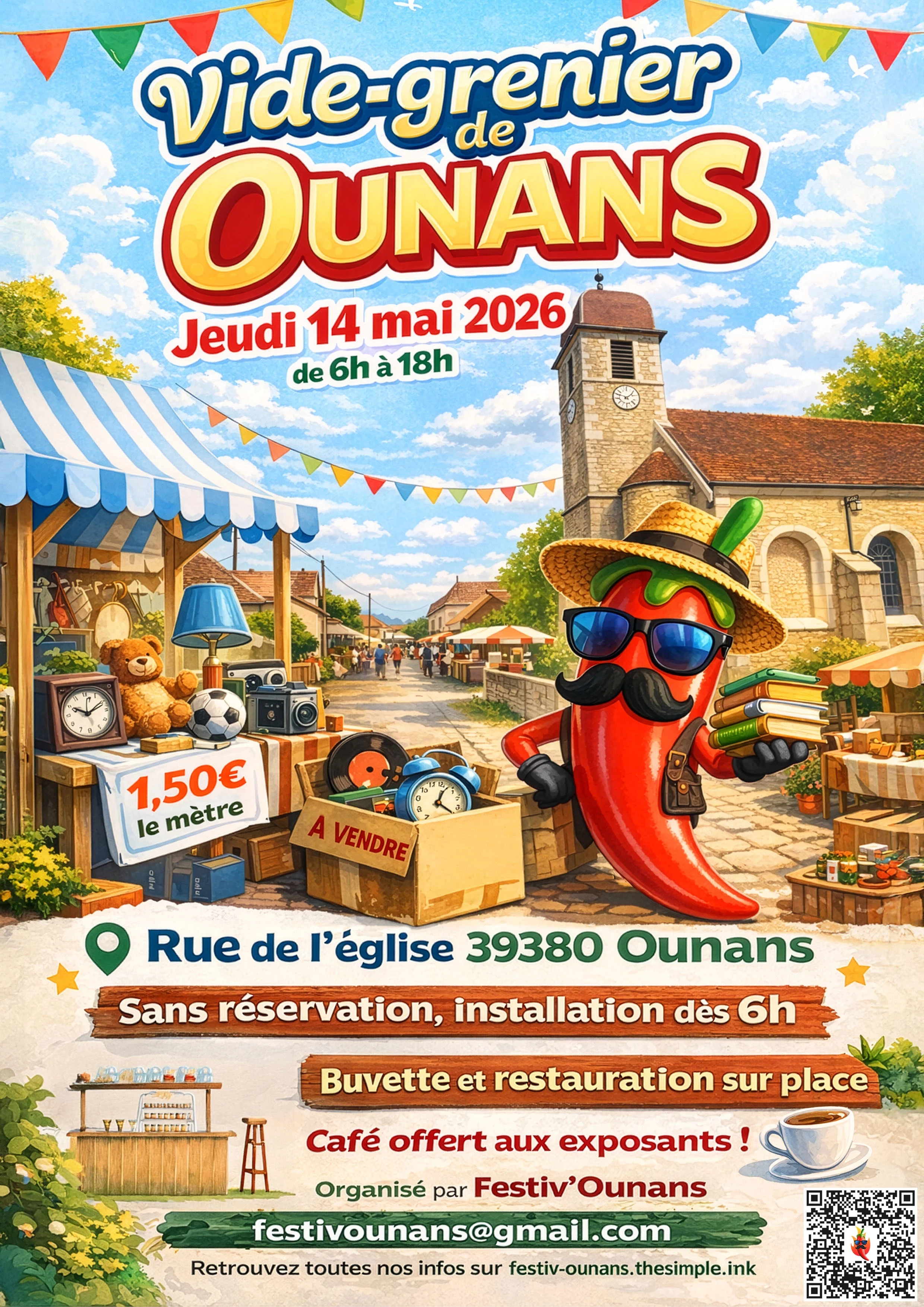 Vide grenier / marché aux puces à ounans