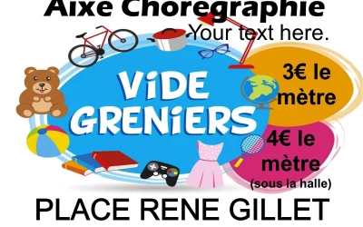 Vide grenier annuel aixe choregraphie