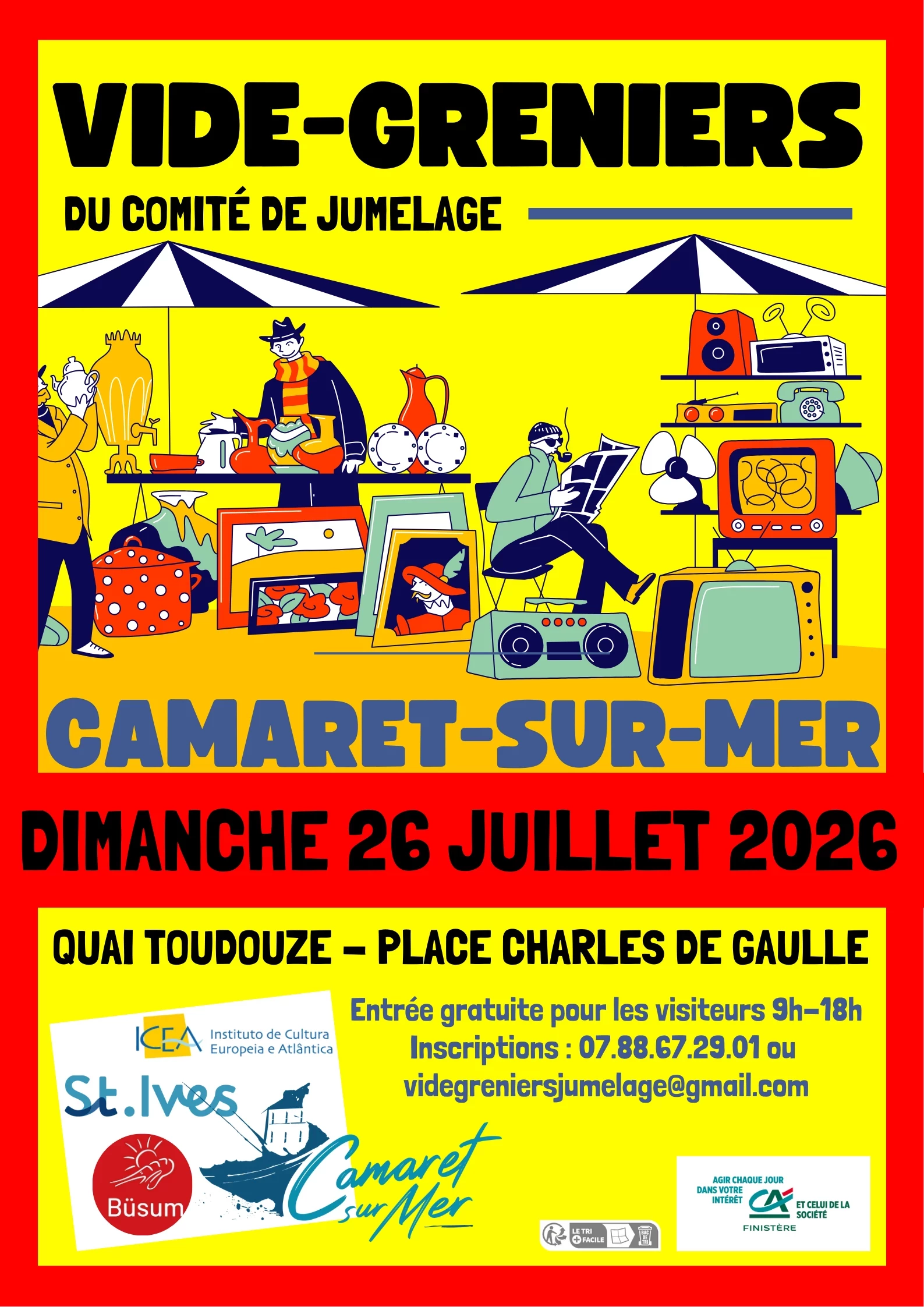 Vide-greniers du comité de jmelage de camaret-sur-mer
