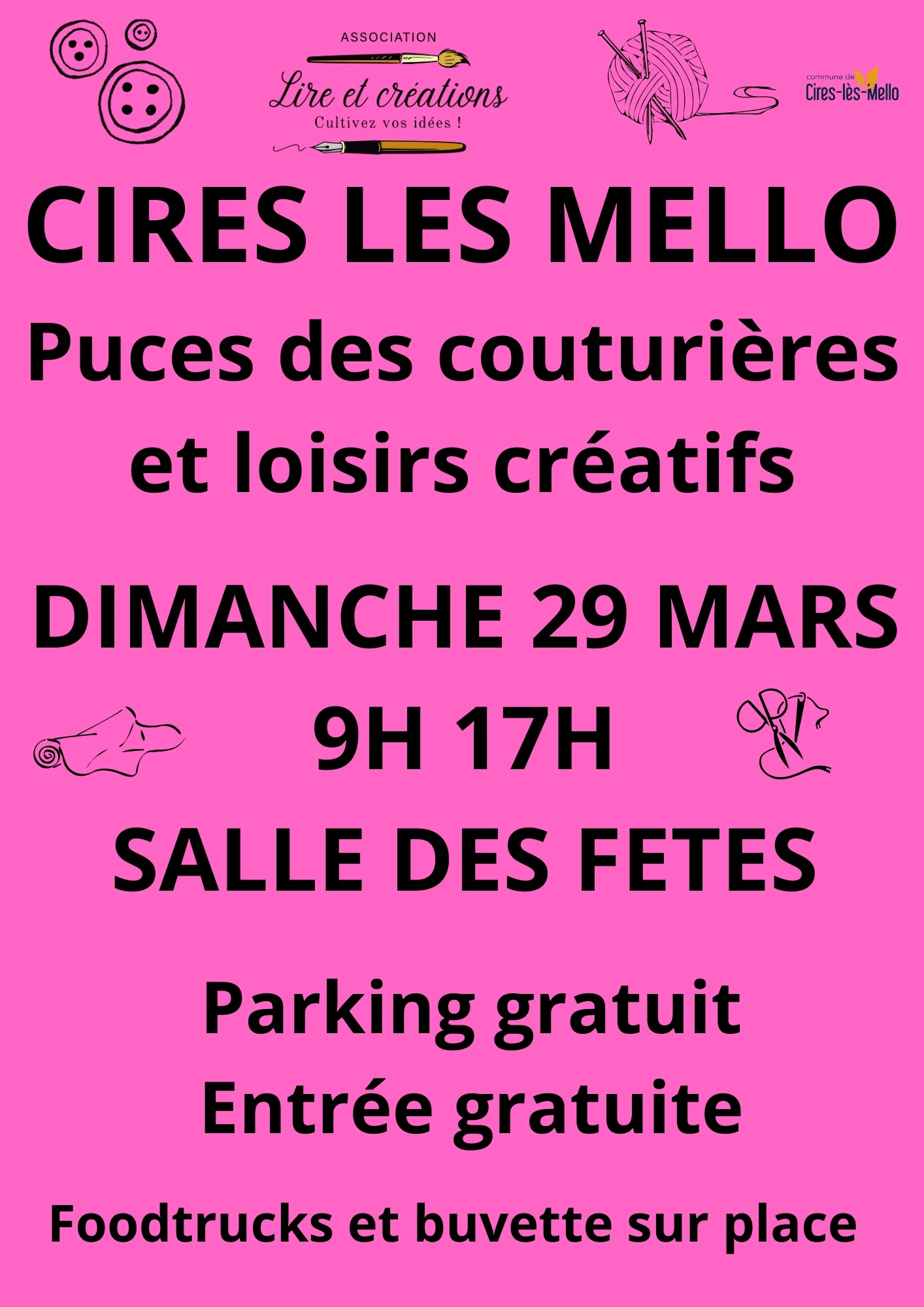 Puces des couturières et loisirs créatifs oise (60)