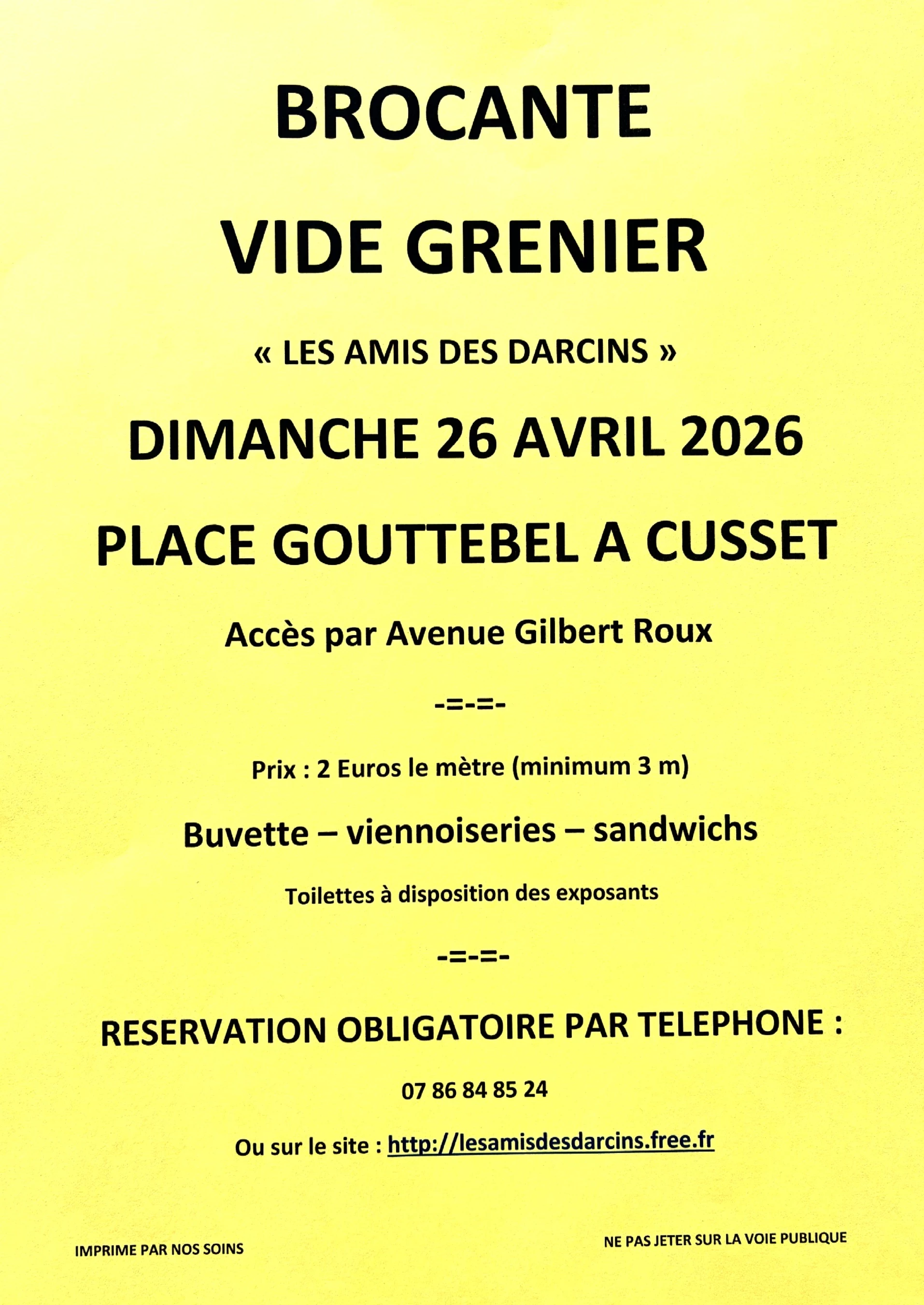 Brocante vide grenier