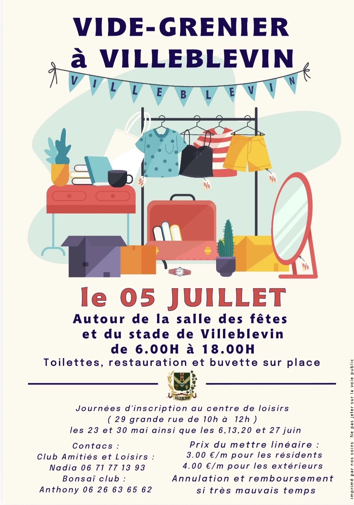 Vide grenier à villeblevin