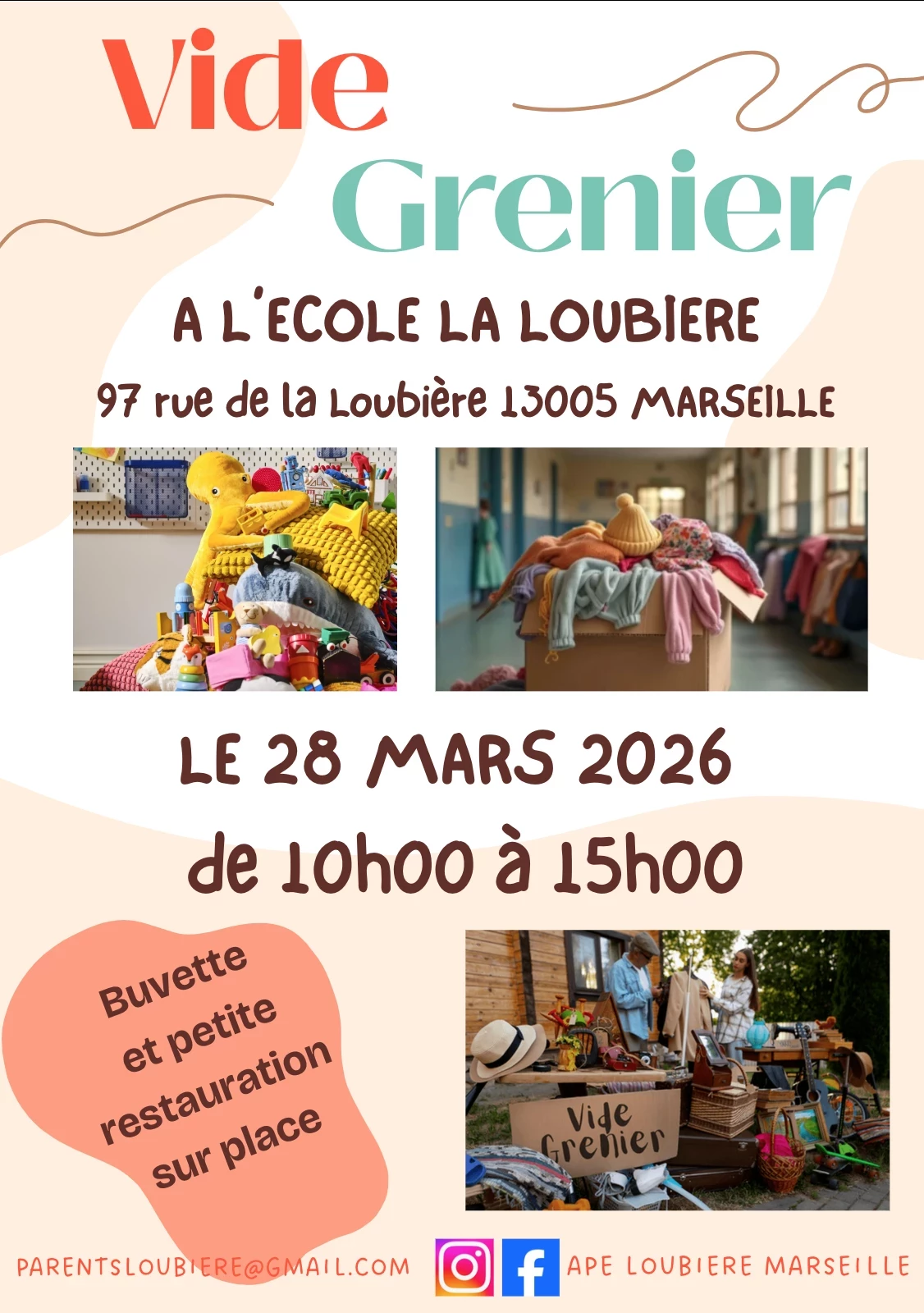 Vide grenier ecole la loubière