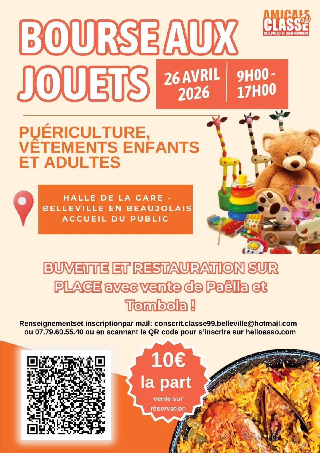 4e bourse aux jouets, puéricultures, vêtements enfants et adultes