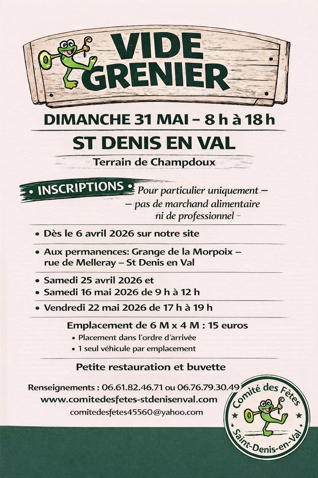 Vide grenier champdoux