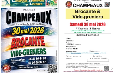 Vide-greniers à champeaux (77) le 30/05/2026