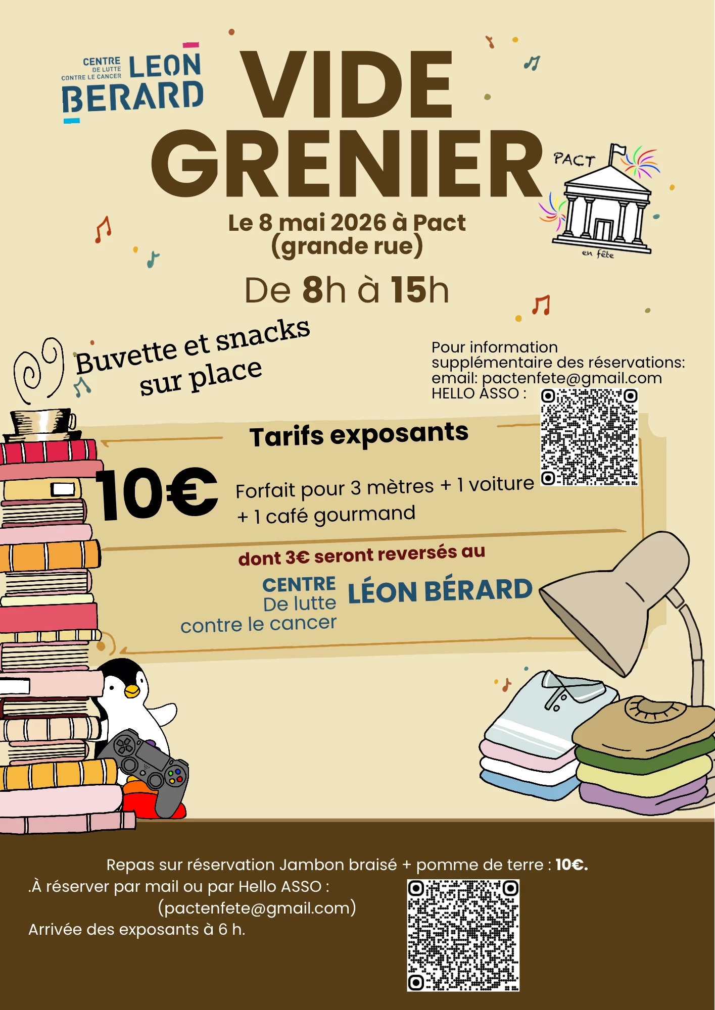 Vide-greniers du 8 mai 2026 à pact ( isère)