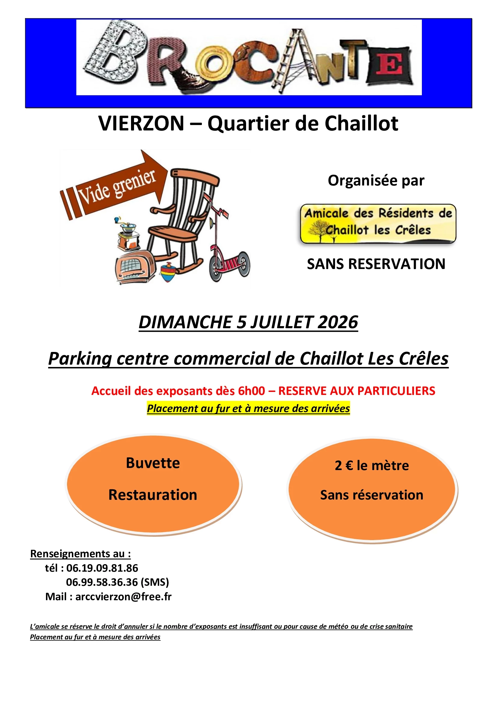 Brocante de l'arcc