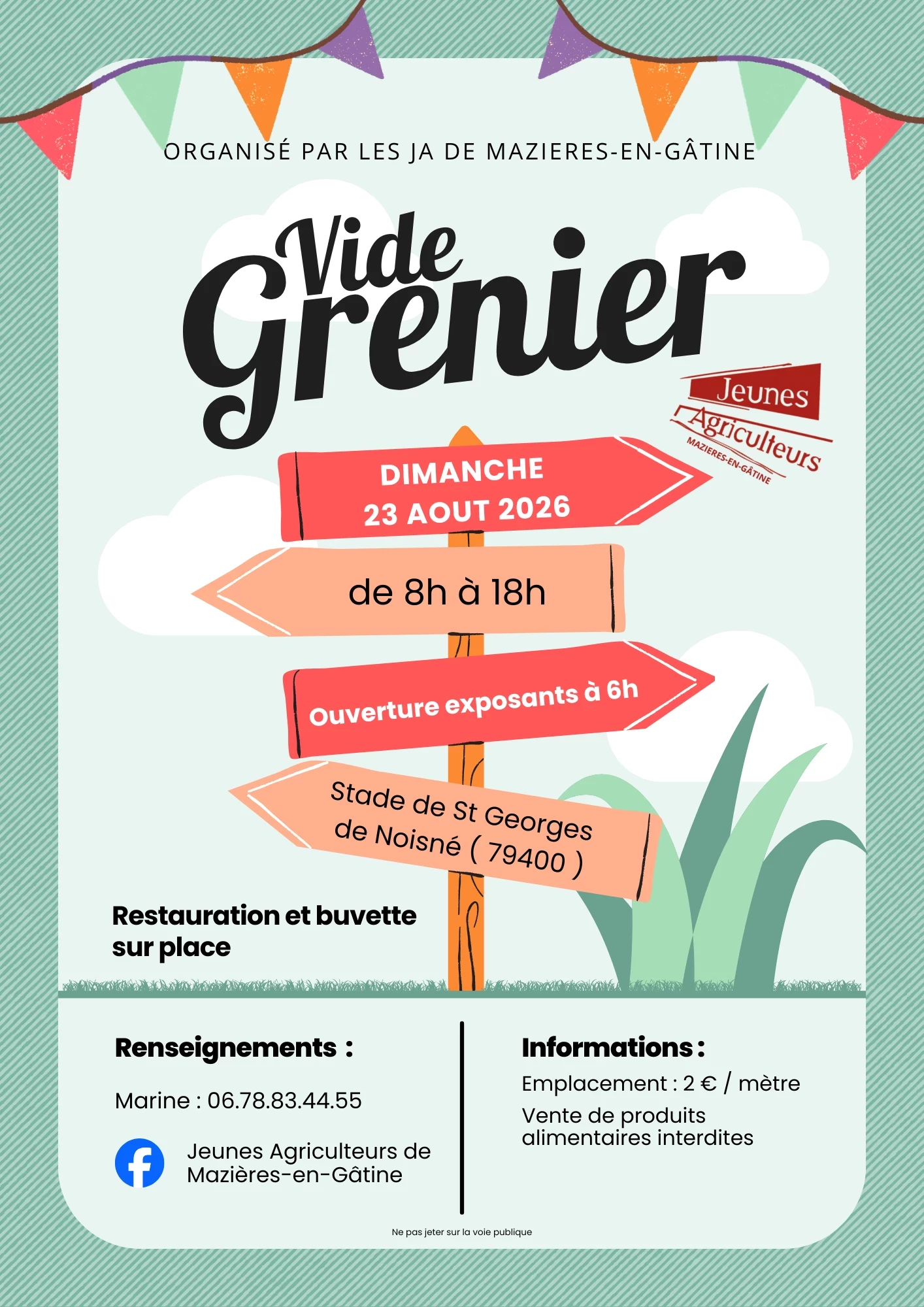 Vide grenier des jeunes agriculteurs de mazières en gâtine
