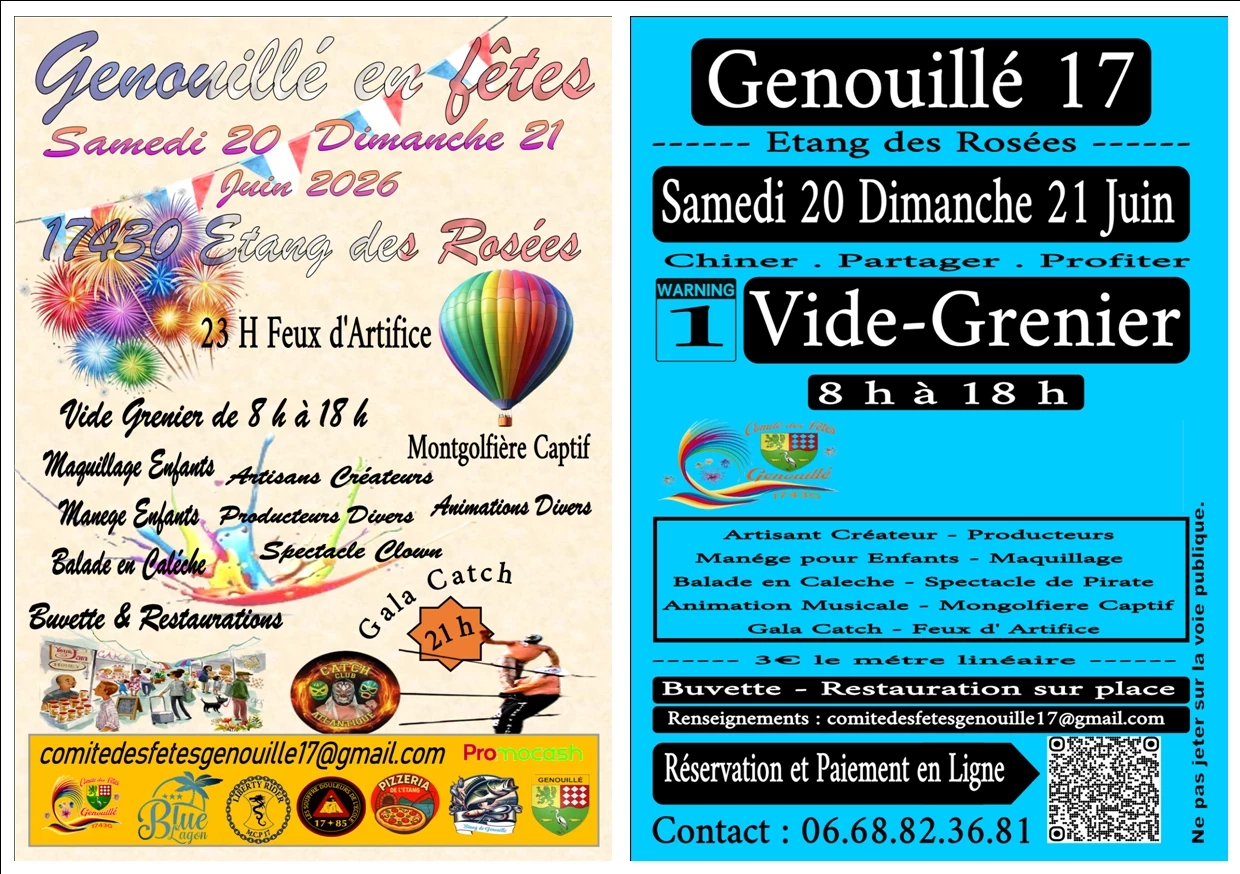 Genouillé en fetes