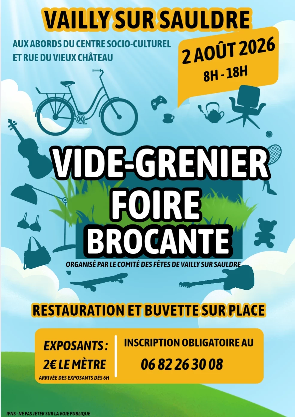 Vide grenier brocante foire
