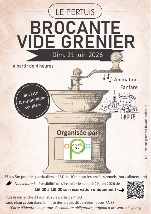 Brocante, vide-greniers
