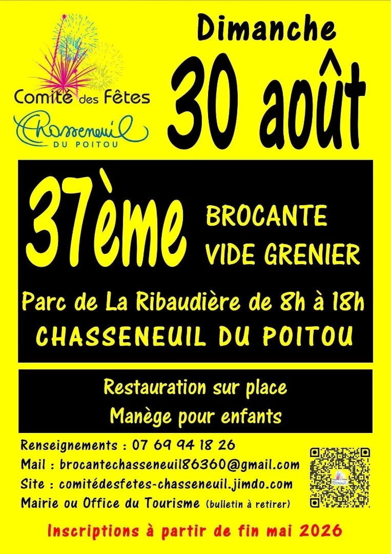 37ème brocante vide-grenier à chasseneuil du poitou