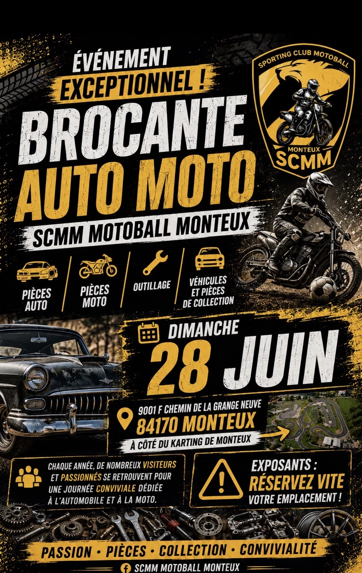 Grande bourse moto et grnd vide grenier