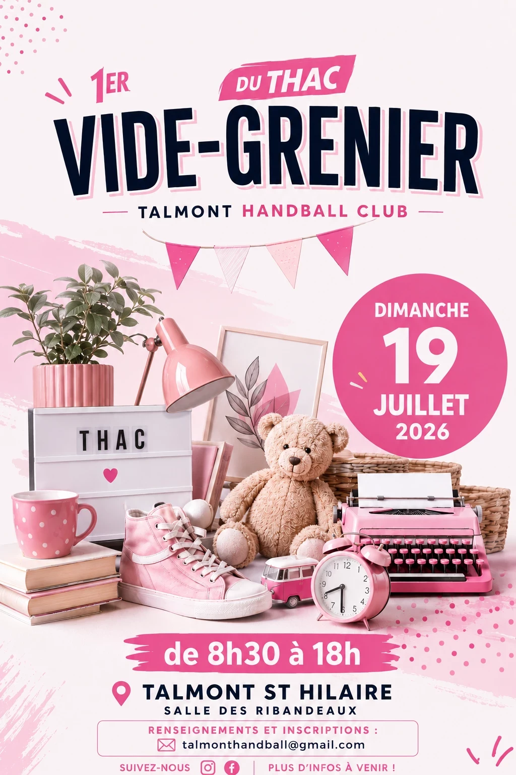 1er vide grenier du talmont handball club