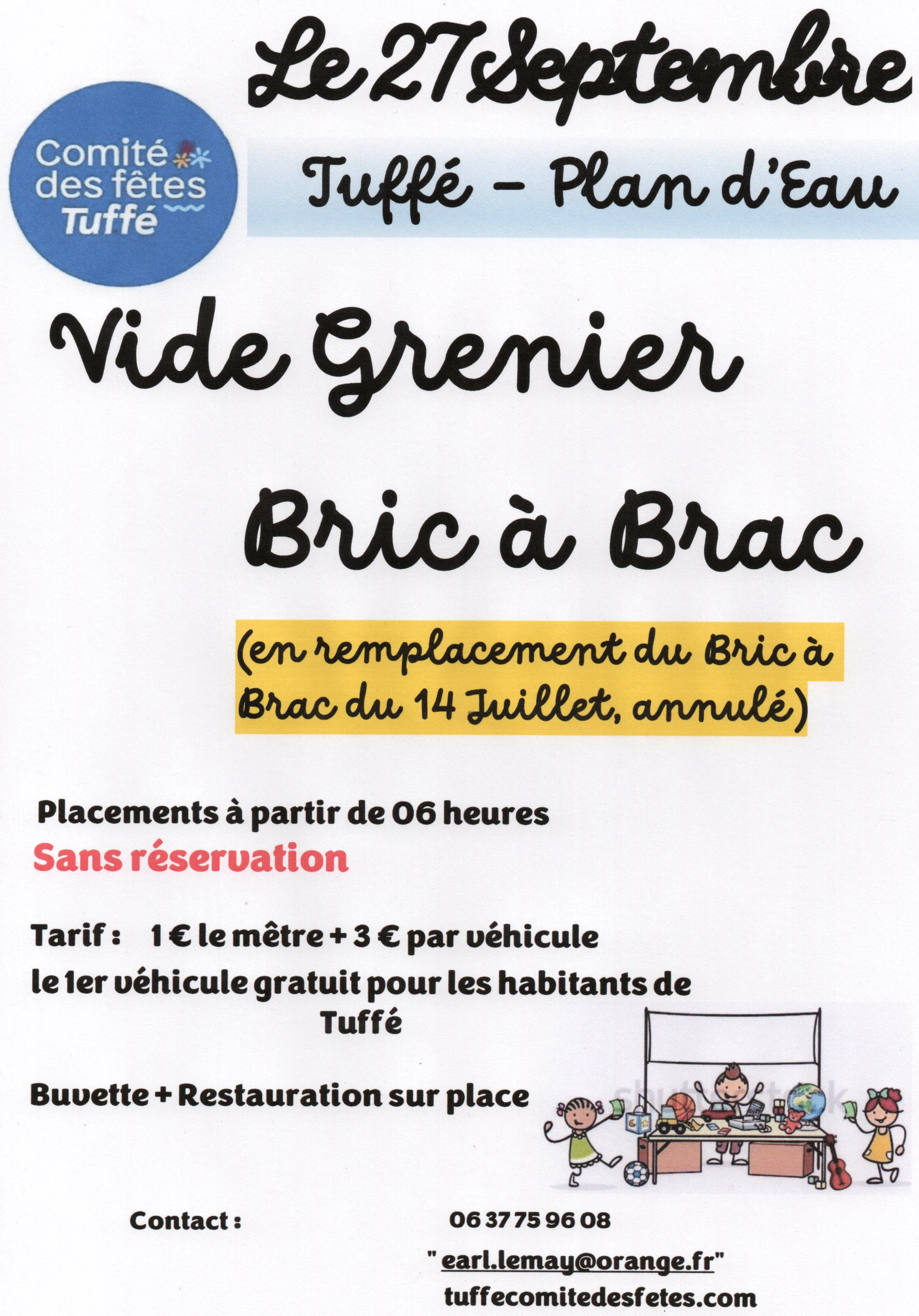 Bric à brac du comité des fêtes