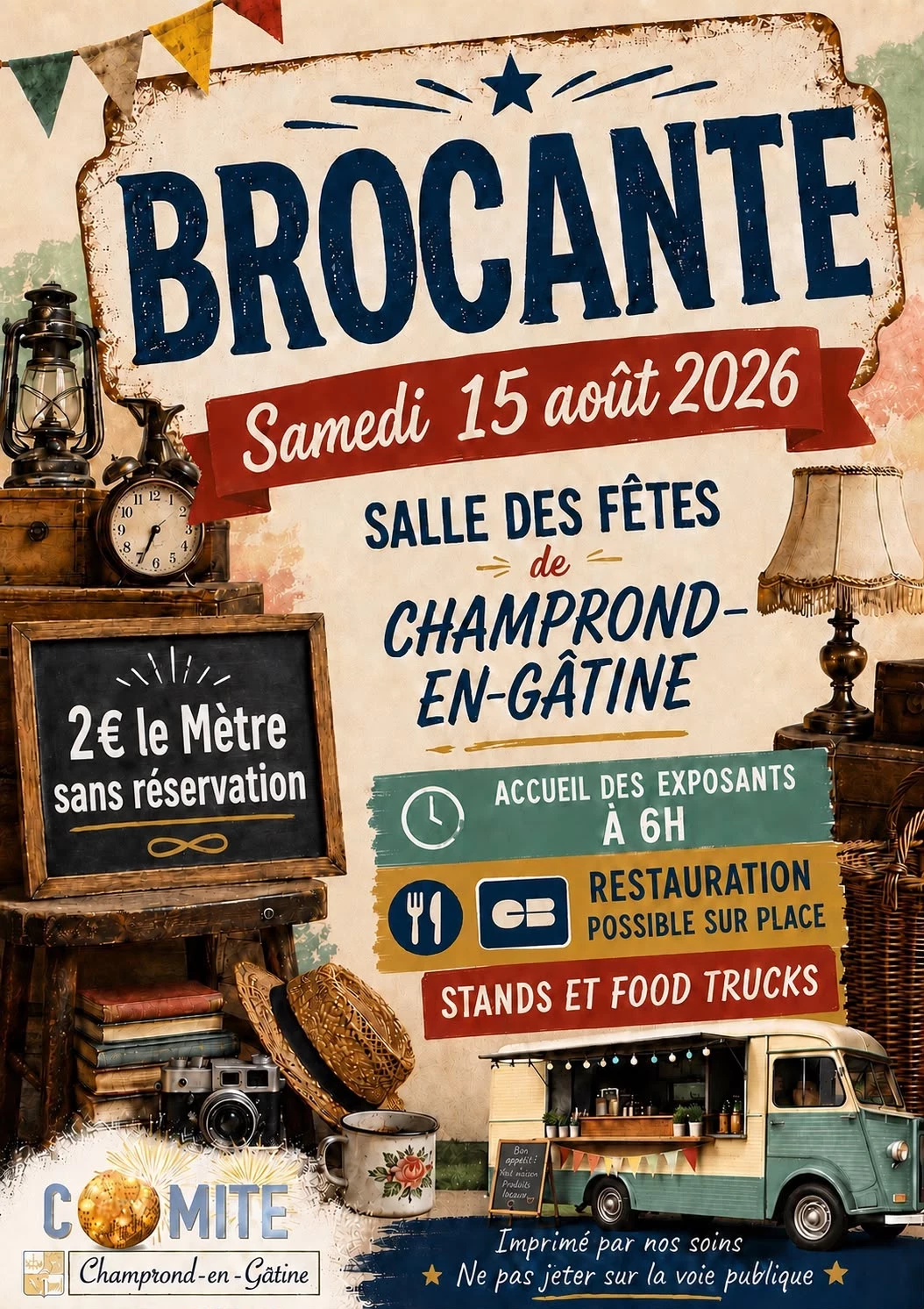 Brocante vide-greniers de champrond-en-gâtine