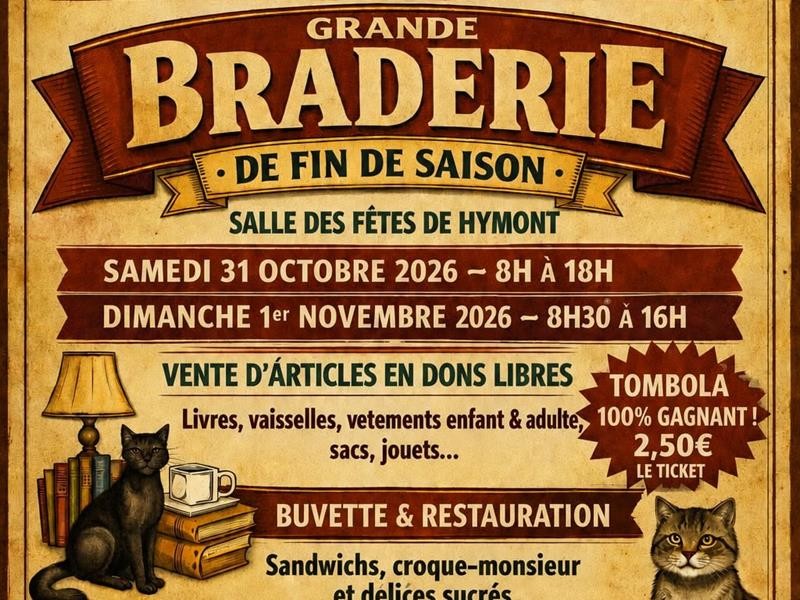 Braderie de l'association resca'pattes