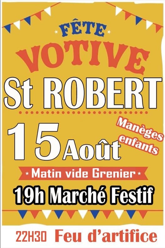 Fête de village et feu d'artifice