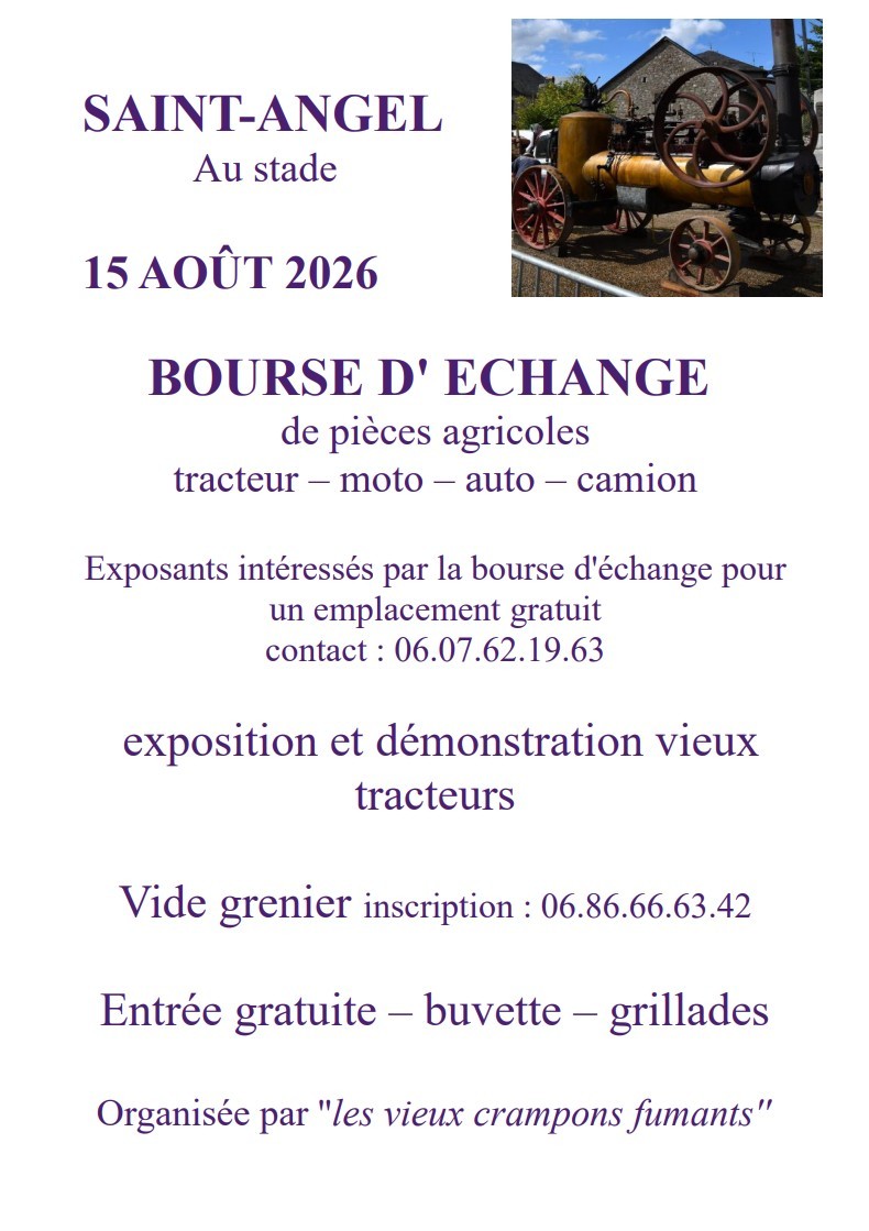 Bourse d'échanges de pièces agricoles