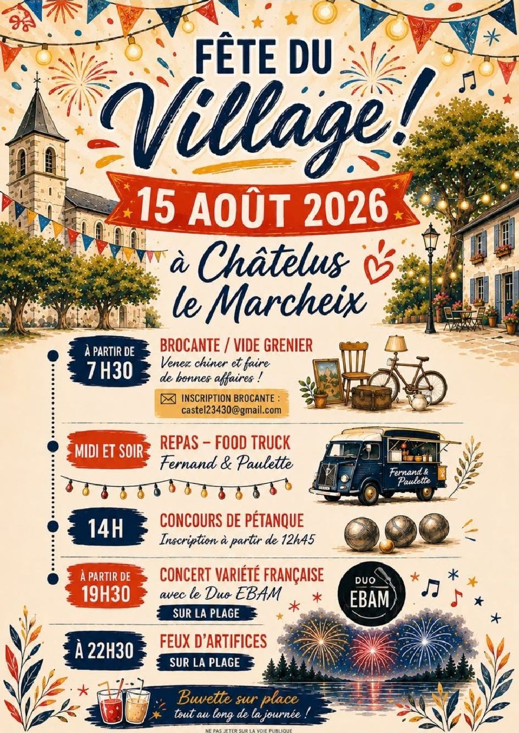 Fête du 15 août - brocante