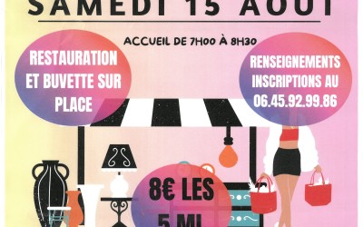Vide-grenier à sauzeau (près de moncontour)