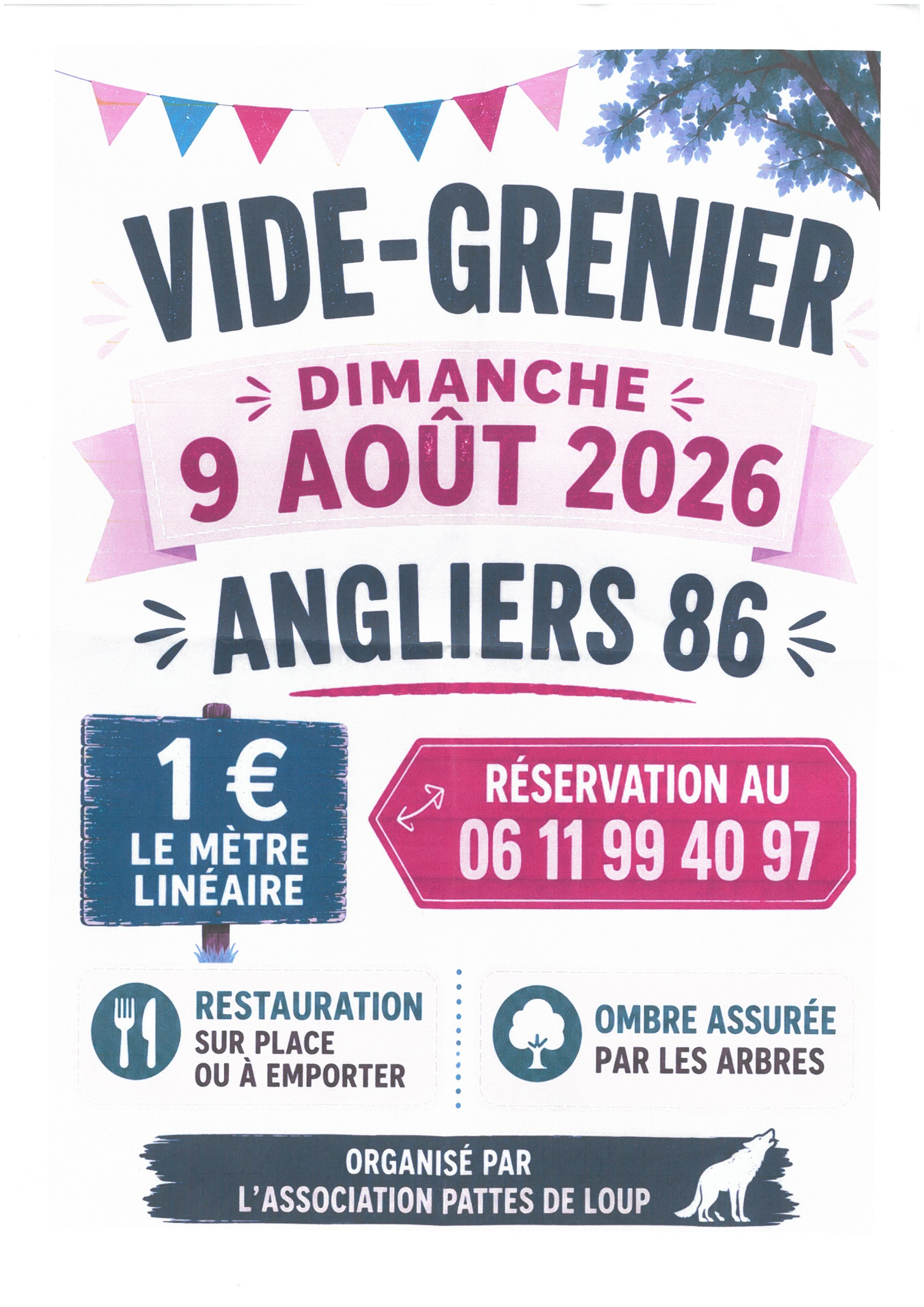 Vide-greniers de l'association "pattes de loup"
