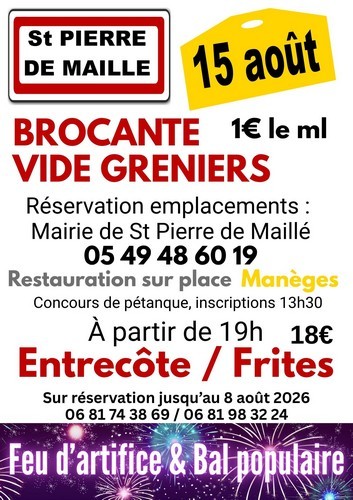 Saint pierre de maillé - 15 août brocante