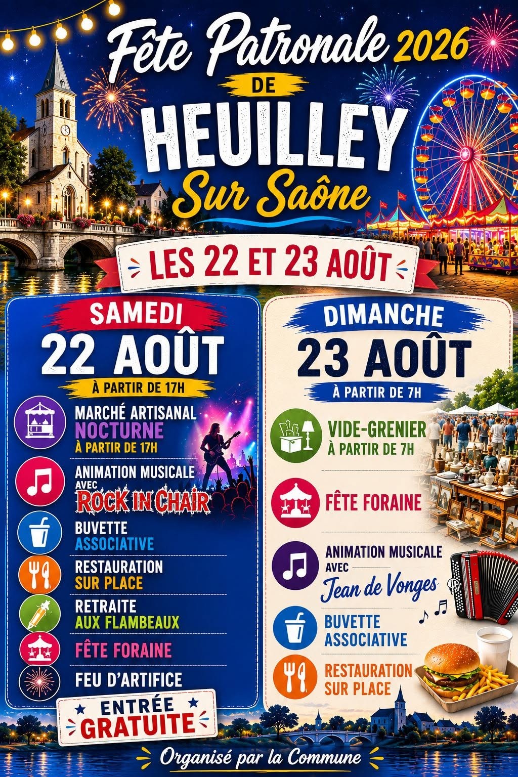 Fête patronale d'heuilley-sur-saône