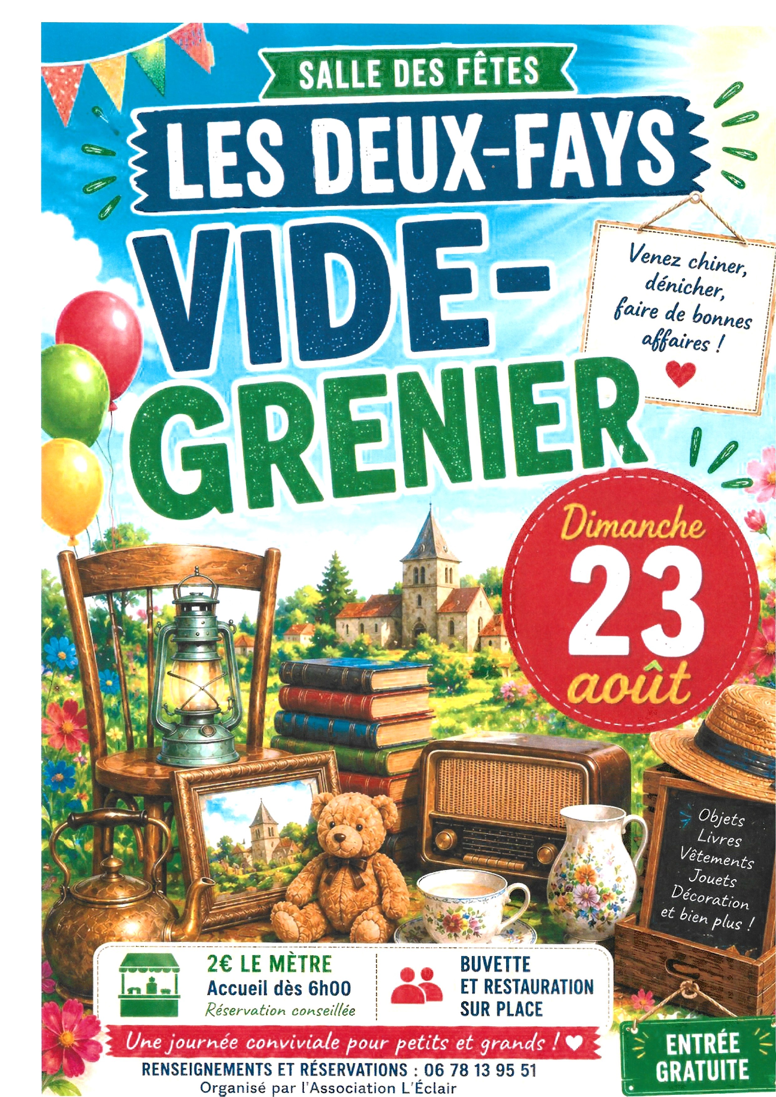 Vide grenier les deux-fays