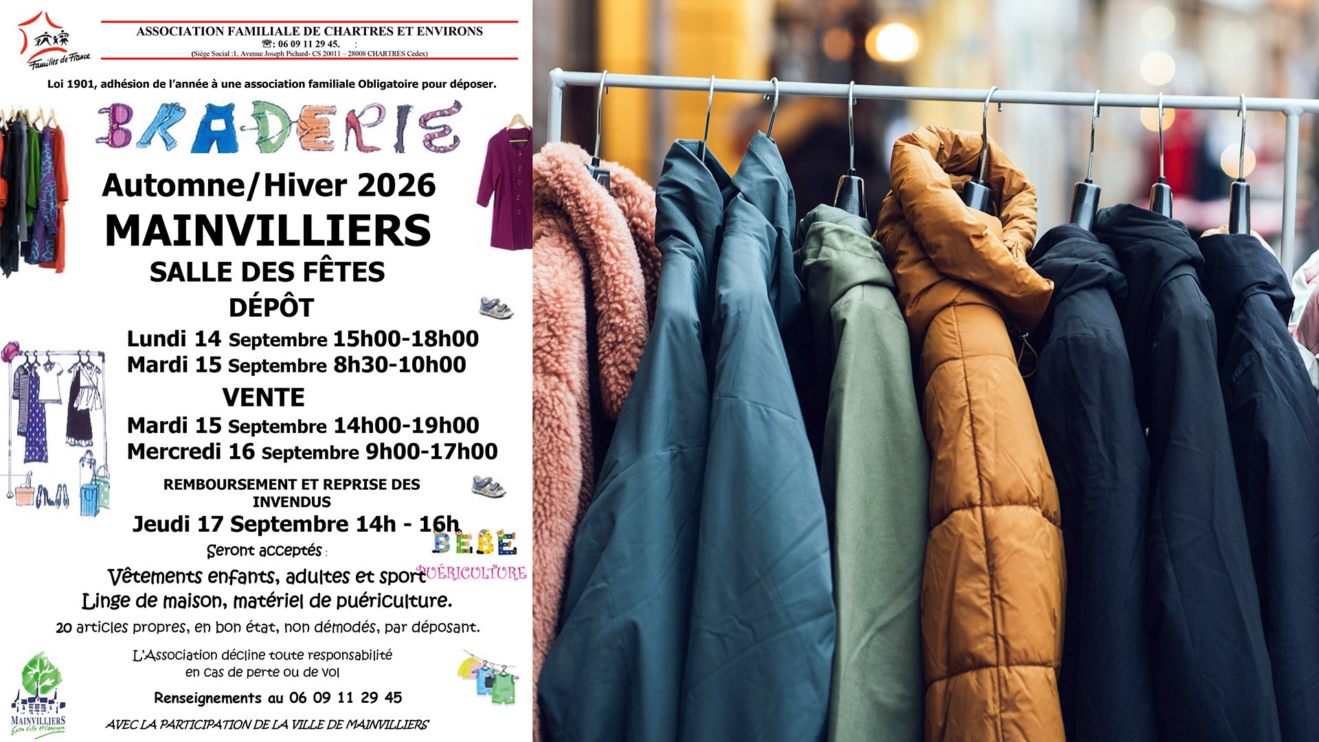Bourse aux vêtements, braderie