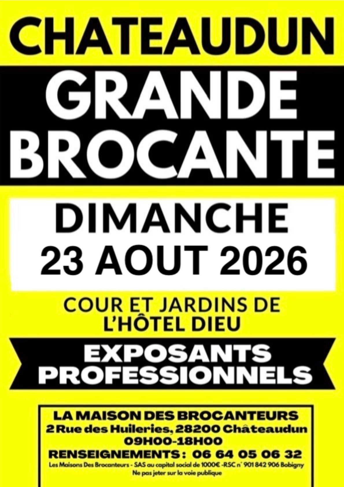 Grande brocante de châteaudun