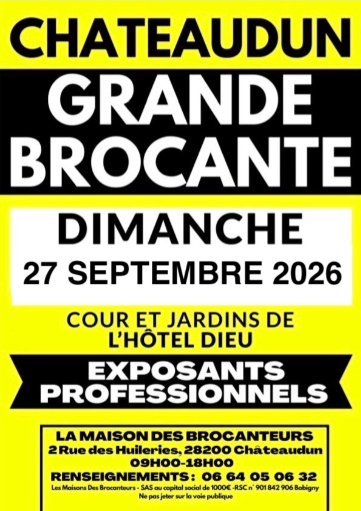 Grande brocante de châteaudun