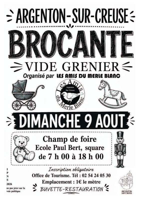 Brocante des amis du merle blanc