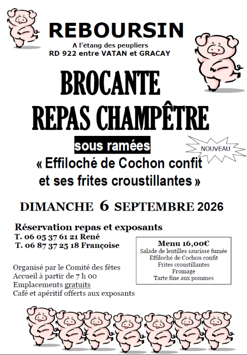 Brocante et repas champêtre