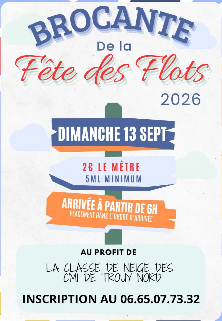 Brocante de la fête des flots