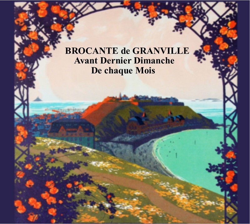 Marché à la brocante de granville - novembre