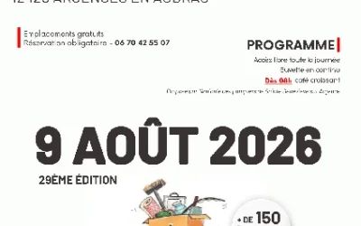 Brocante vide-greniers à sainte geneviève sur argence