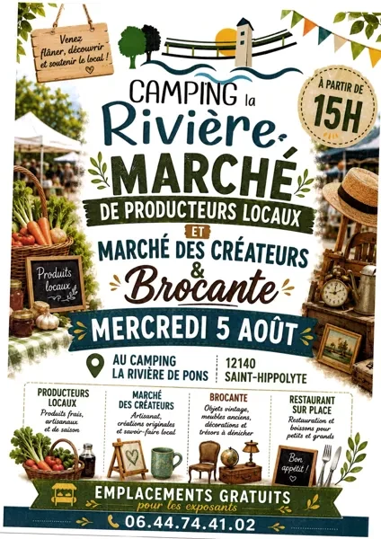Marché de producteurs locaux & marché des créateurs & brocante