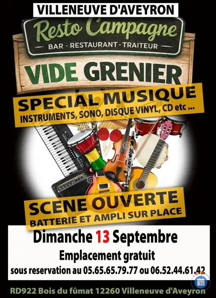Vide-grenier spécial musique